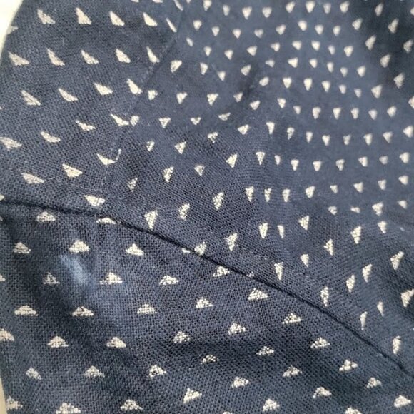 Taylor Stitch Men's Long Sleeve Printed Navy Button-Front Shirt Size 40 - Picture 5 of 8